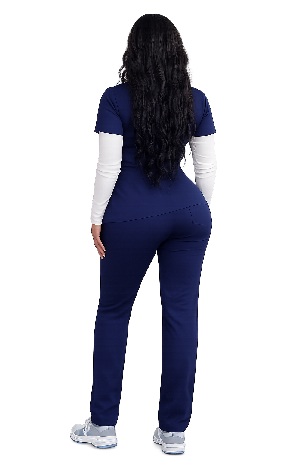 Premium scrubs zipper pocket for cards and essentials